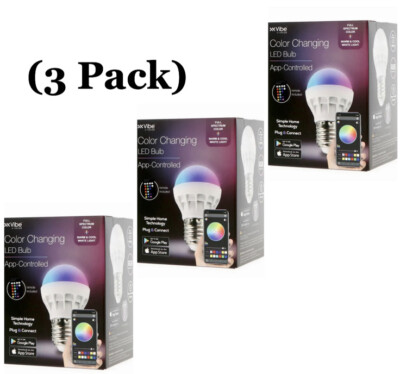 TikTok Vibe Color Changing Smart RGBW LED Bulb - BT App & Remote Control Options