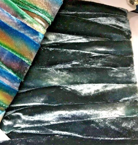 velvet rayon trim hand dyed 7/8" bias edging ribbon made in USA - Picture 2 of 3