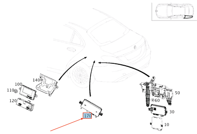 2019 MERCEDES C Class W205 Bluetooth Control Module A0009006516