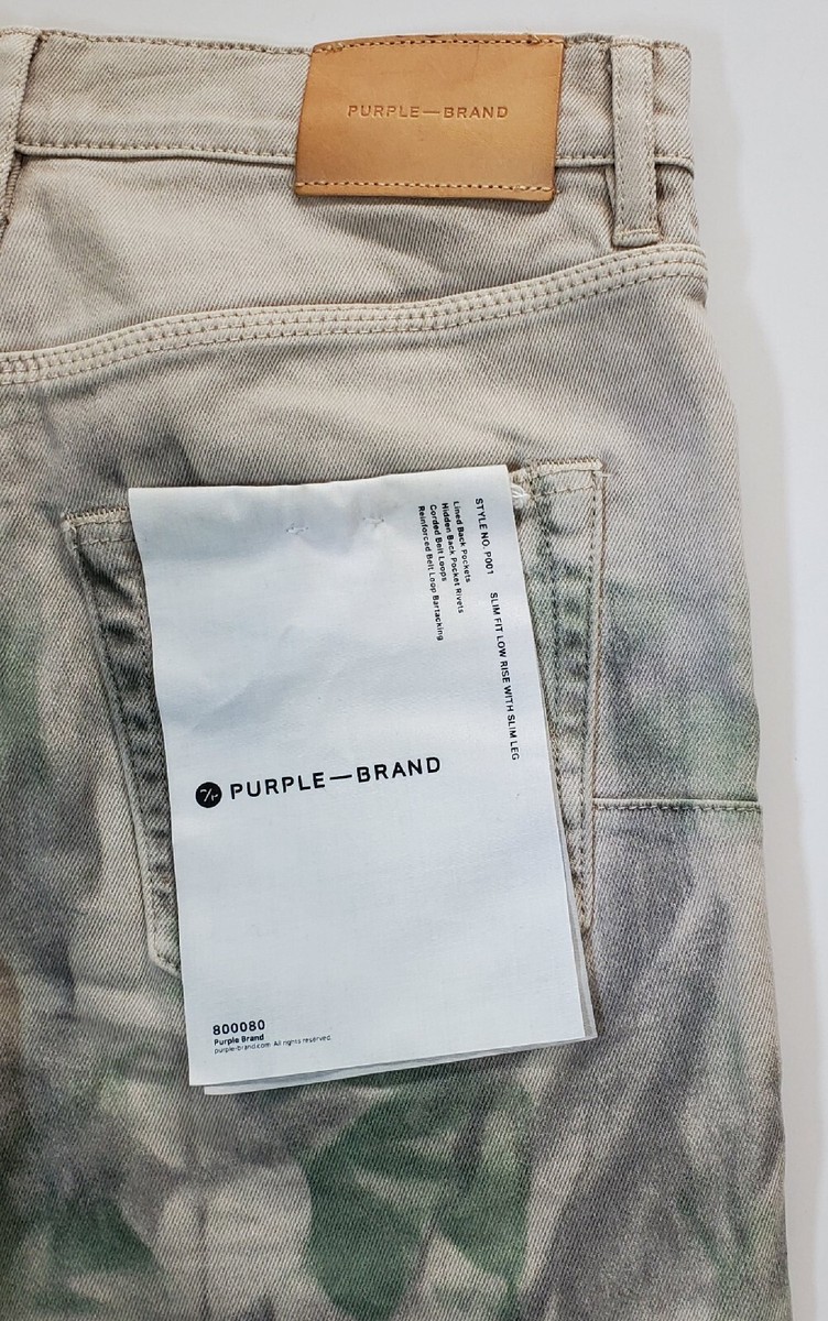 NWT PURPLE-BRAND STYLE.P001 SLIM FIT PAINT STRETCH DENIM NWT PURPLE-BRAND STYLE.P001 SLIM FIT PAINT STRETCH DENIM