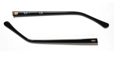 Ray ban 2156 3016 5154 Clubmaster Stäbe Ersatzteile Schwarz Glänzend/Gold