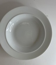 Dansk CAFE BLANC  Rimmed Soup Bowls White, 1 set of 2 bowls