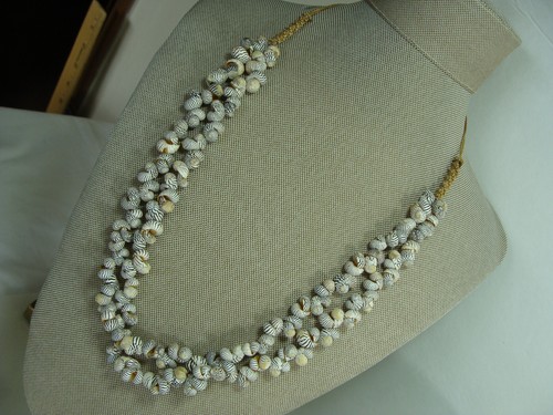 Mini Striped Zebra Sea Shell 2 Multi Strand Braided Hemp Beach Boho Adj Necklace - 第 11/24 張圖片