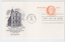 TurtlesTradingPost- Samuel Adams -1973 FDC #UX66 - Artmaster Cachet
