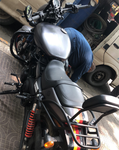 Backrest Sissy Bar Luggage Rack Pad for Harley Davidson Street Rod