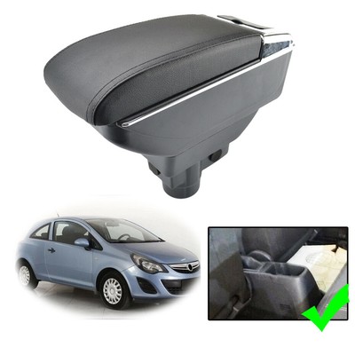 Armrest Box Dual Layer Car Arm Rest For Opel Corsa D 06 14 07 12 13 Ebay