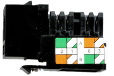 Cat6 Keystone Jacks in Black 12 Pcs Pack Tuff Jacks Lifetime Warranty