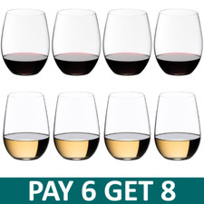 Riedel O Range Stemless Cabernet & Viognier Glasses - Pay 6 Get 8 (5414/50)