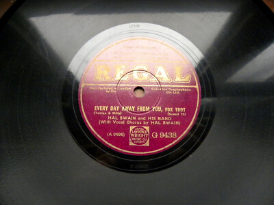 0926/HAL SWAIN-Every day away from you-rec 1930 Ain´t misbehavin-78rpm Schellack