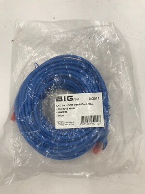 BigTec Cat. 5e/UTP Patch Cord 20 m Netzwerkkabel