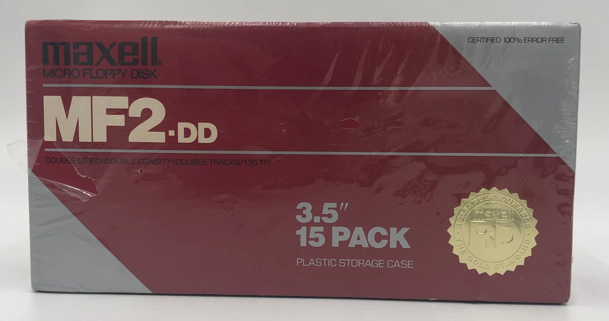 NOS MAXELL MF2-DD MF2-HD 3.5 FLOPPY DISC LOT IBM VINTAGE SAMPLER ENSONIQ ROLAND