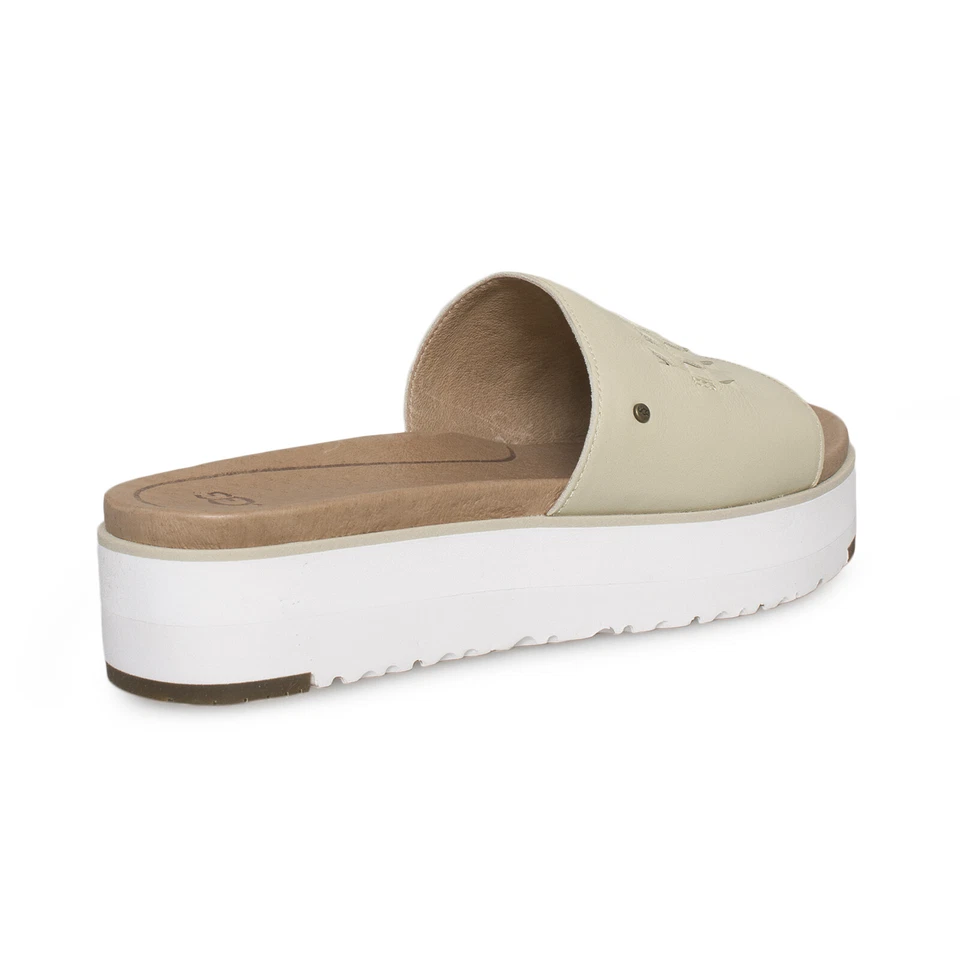 UGG DELANEY WHITE SLIDE SHEEPSKIN WOMEN`S SANDALS SIZE US 9.5/UK 8/EU 40.5 NEW - Image 3 of 4