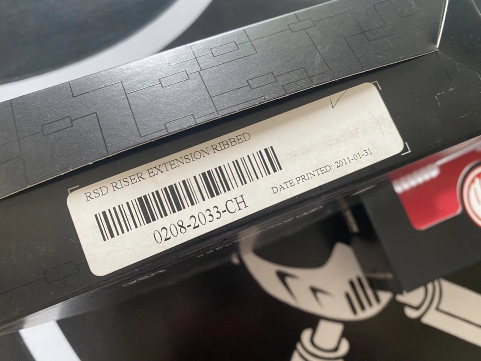 Harley Davidson RSD 2 1/4"" cromo acanalado elevador kit extenso VROD 0208-2033-CH Foto 3 de 3