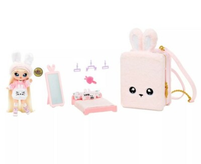 Na! Na! Na! Surprise 3-in-1 Backpack Bed Pink Bunny Aubrey Heart