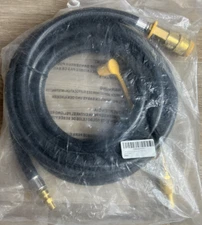 12' Propane Hose- Low Pressure Full Flow Plug 