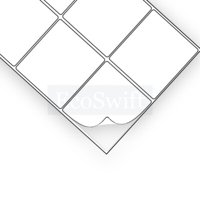 4 X 3 1/3 Inch, 6 Per Sheet, EcoSwift Laser/Ink Compatible - Foto 5