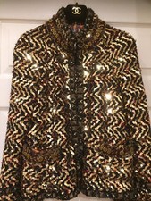 Chanel 11A NEW Paris-Byzance GOLD MULTICOLOR GRIPOIX Buttons JACKAT FR38 $13K