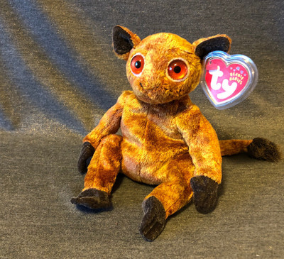 Gizmo the Lemur - Retired Ty Beanie Baby - New Store Stock - MWMT