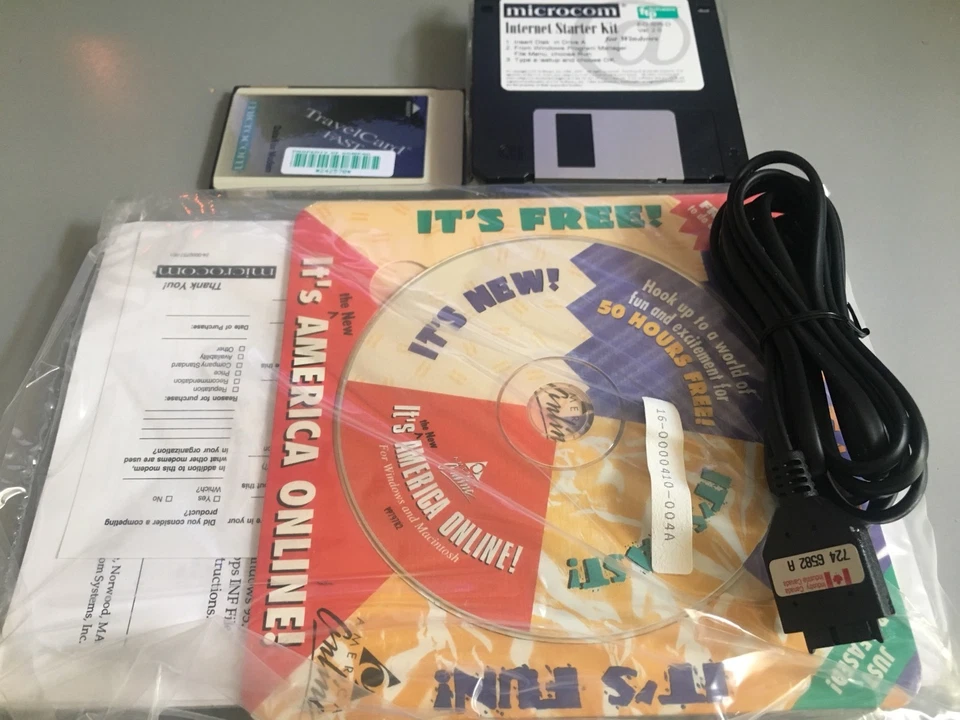 360815-001 Compaq / Microcom PCMCIA Laptop Data Fax Modem 33.6/ 28.8 Kbps, New - Image 4 of 4