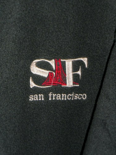 Maglione uomo L/S full zip San Francisco in pile verde - Taglia XL - Foto 3 di 3