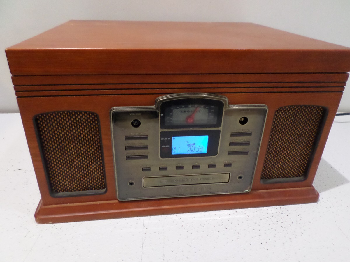 Crosley CR2405C-PA CD Recorder Turntable AM/FM Radio Cassette | eBay
