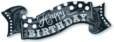 Anagramm Super Form Happy Birthday Ballon 40 Zoll (101 cm) x 19 Zoll (48 cm)