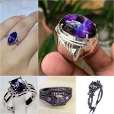 20Pcs Wholesale Lots Men Wedding Ring Cubic Zirconia Alloy Elegant Jewelry