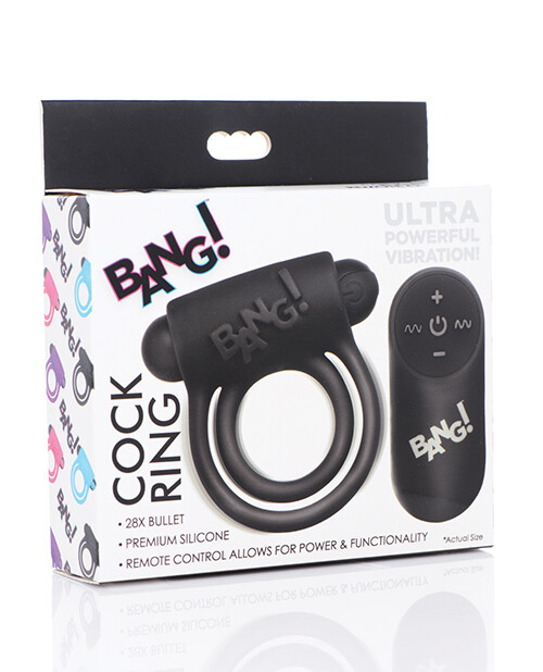 Bang! Vibrating Cock Ring & Bullet W/remote Control Black | eBay Bang! Vibrating Cock Ring & Bullet W/remote Control Black | eBay