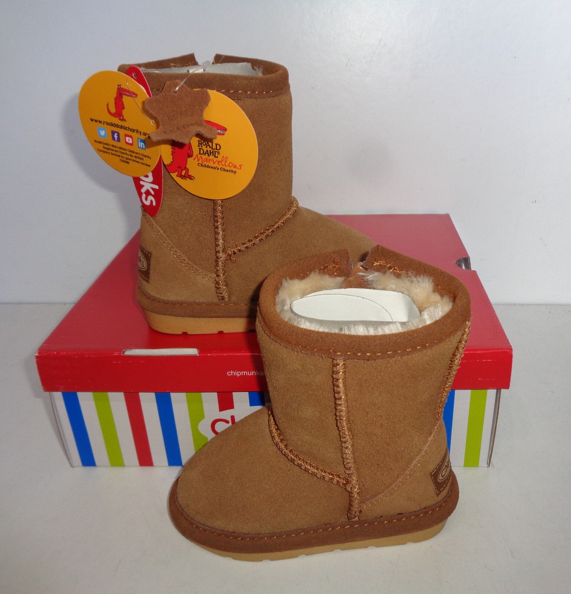 Chipmunks Girls Boys Toddlers Infants Kids Suede Boots Shoes RRP £50 New  Size 11
