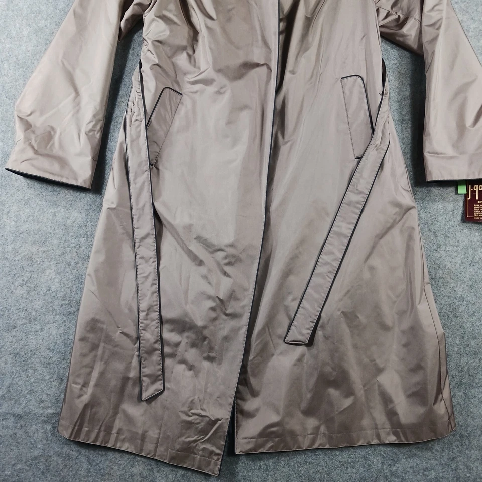 Gabardina J Gallery para mujer talla 12 forrada marrón pesado años 90 nueva stock antiguo vintage Foto 2 de 4