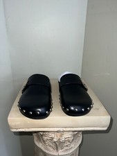 Women's NIB Black TORY BURCH Mellow Stud Mule Size 9.5