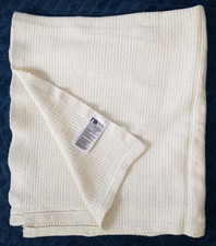 Mothercare Pram Blanket Cellular Cream Viscose Cotton 70x90cm