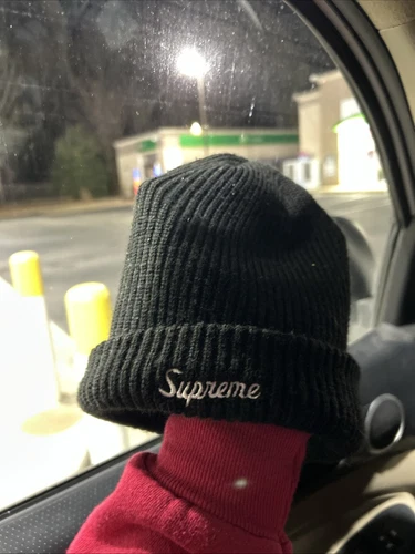 Bonnet Supreme Câble jauge noir Taille unique
