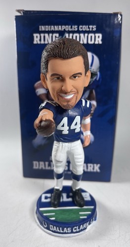 Indianapolis Colts Dallas Clark #44 2024 Ring of Honor Bobblehead Figurine