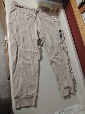 Reebok Women's XXXL Super Soft Fleece Gravity Jogger Pants Mushroom Color