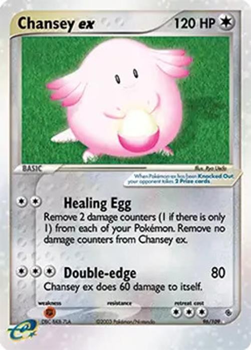 Chansey ex - 96/109 - Pokemon Ex Ruby & Sapphire Ultra Rare MP