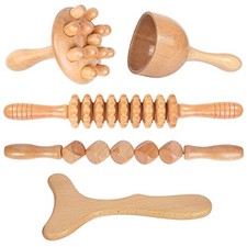 Wood Therapy Massage Tools 5-in-1 Lymphatic Drainage Massager Maderoterapia Kit