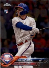 2018 Topps Chrome Update #HMT28 Rhys Hoskins RC Rookie Card. rookie card picture