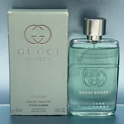 Gucci Guilty Cologne EDT Pour Homme 1.6 oz 50 Ml Open Box Authentic 2019 Formula