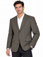 Lauren Ralph Lauren 46R Heathered Brown Blazer Sport Coat Two Button Classic