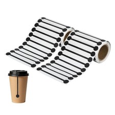 2Rolls Total 1000Pcs Tamper Evident Tape, 3.9x0.5Inch Tamper Proof,Black