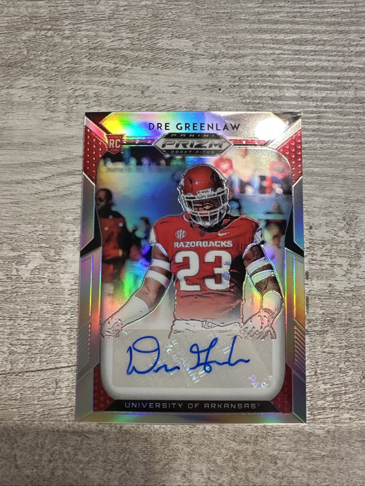 Dre Greenlaw Panini Prizm Draft Picks #221 Silver