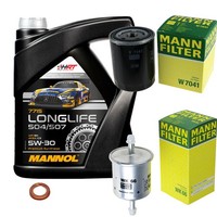 Mann Inspektionspaket 5L Mannol Longlife 5W-30 FüR Nissan Almera I Hatchback