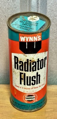 Vintage Wynn s Oil Gas Station Auto Radiator Repair Antique Advertising Tin Can