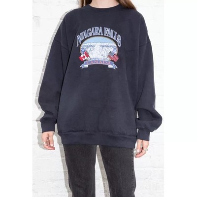 Brandy Melville Oversized Women s Sweatshirt Niagara Falls Embroidered One Size