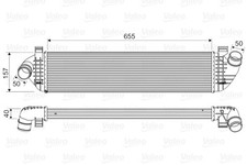 Ladeluftkühler VALEO 818571 für VOLVO 545 V50 S40 542 C30 C70 533 544 2 V40 526