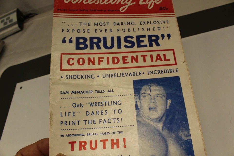 Vintage Wrestling Life Magazine December 1959 Vol 5 #8 Bruiser Shocking Cover - Image 4 of 4
