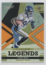 2022 Panini Prestige Living Legends Xtra Points Orange 5/75 Randy Moss HOF 0hk3