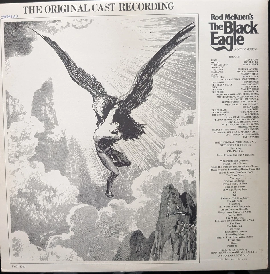 Rod Mckuen's The Black Eagle Vinyl Record VG/VG+ SYD11003 1978 Foto 2 de 2