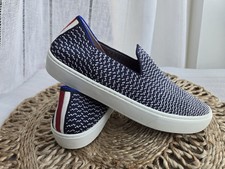Rothy  s The Original Slip-On Sneaker Maritime Gradient Navy Blue White Size 6...